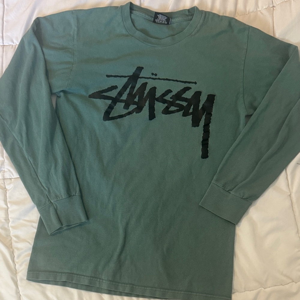 Stussy Teal Long Sleeve Shirt